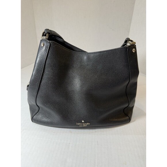 Kate Spade WKR00344 Leila Medium Triple Compartment Shoulder Bag Black - Picture 9 of 16